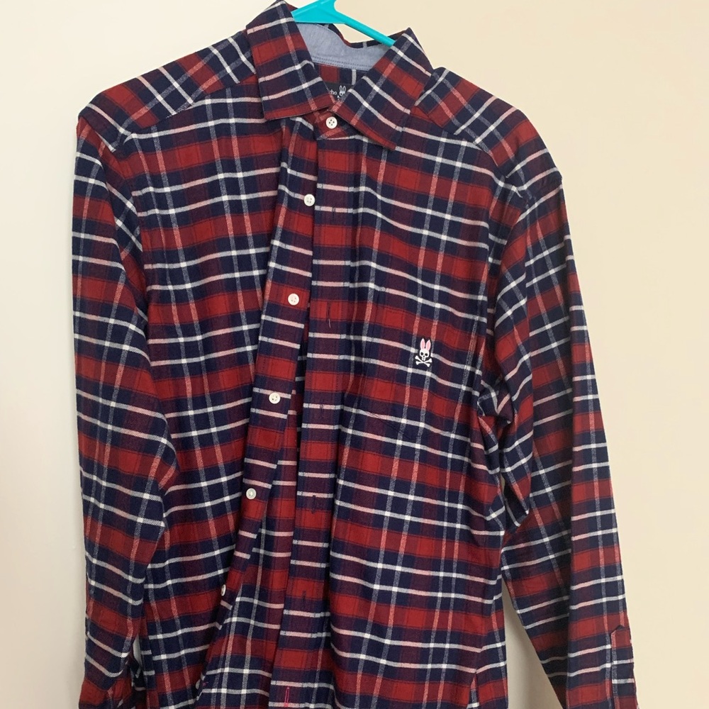 Men’s Psycho Bunny Button Down Flannel